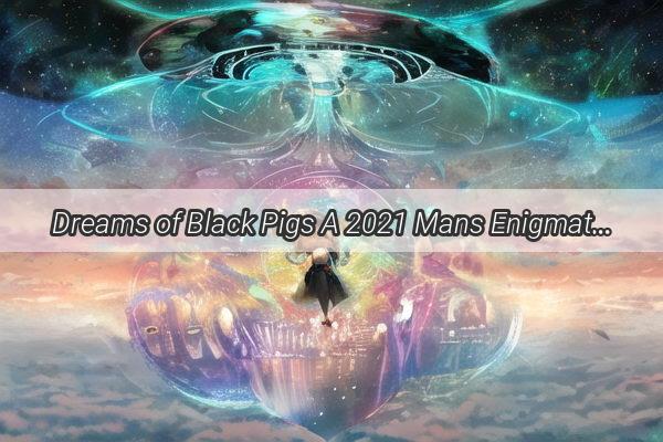 Dreams of Black Pigs A 2021 Mans Enigmatic Journey to SelfDiscovery